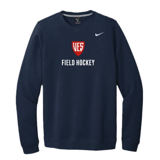 Nike Navy Fleece Crewneck - Field Hockey