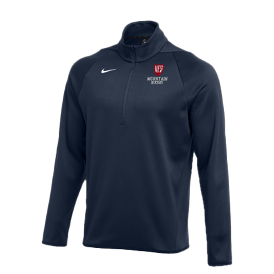 Men's Navy Nike ThermaFIT 1/4 Zip - Mountain Biking