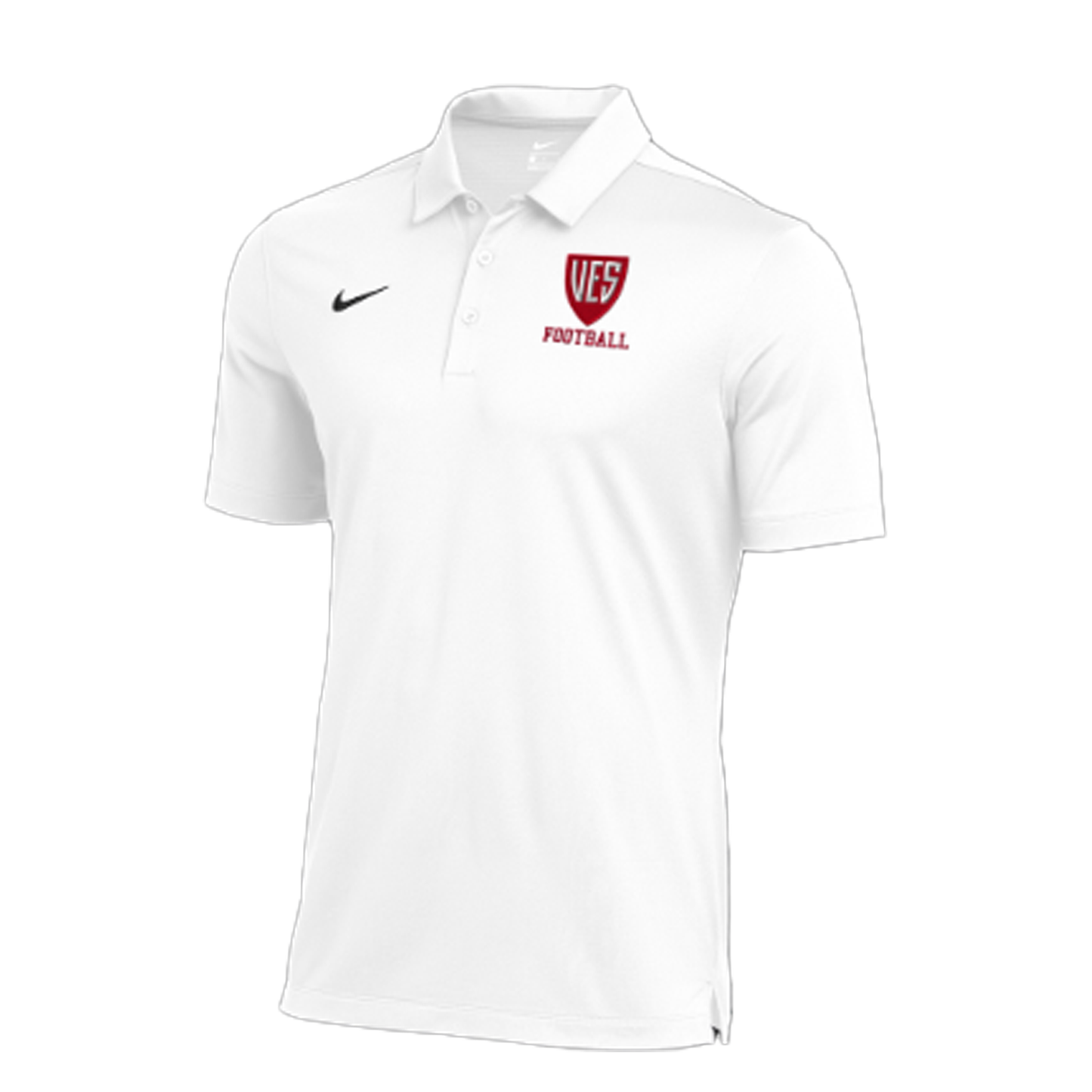Men's White Nike Dry Franchise Polo - Football