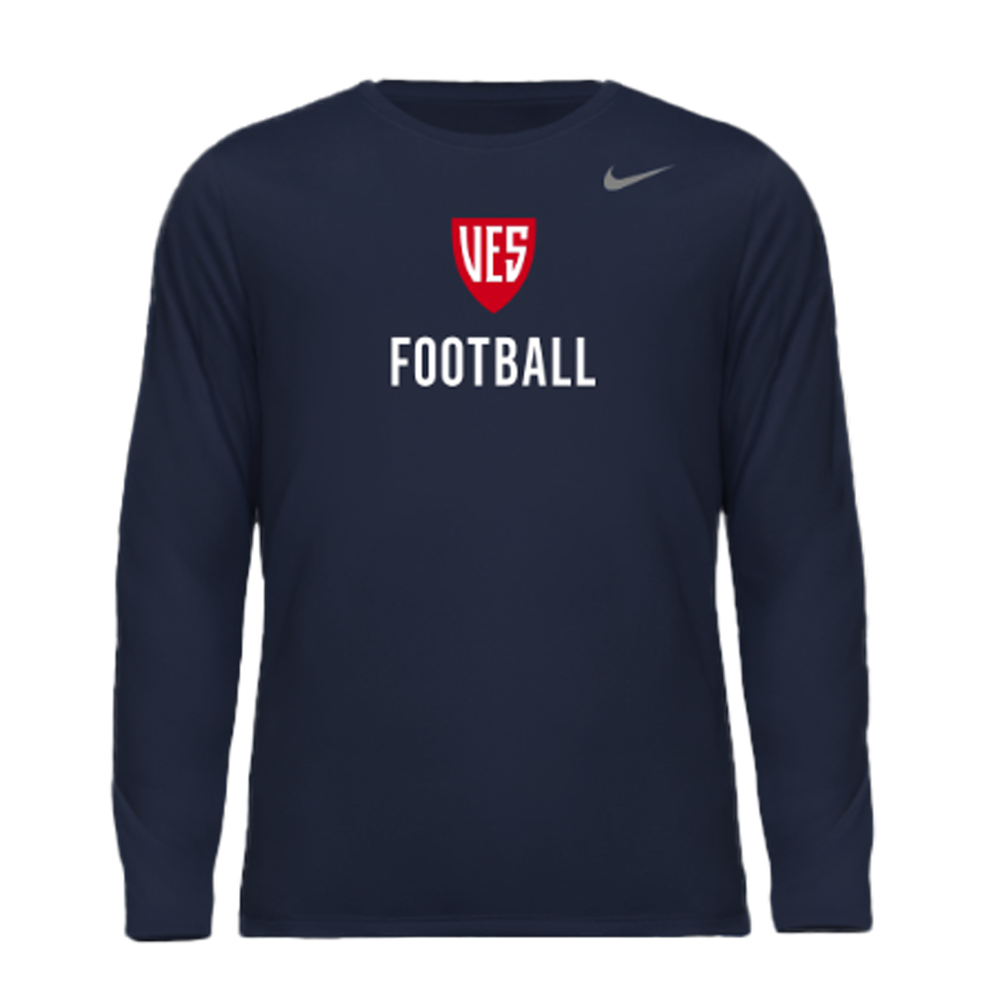 Men's Navy Nike Long Sleeve - Football