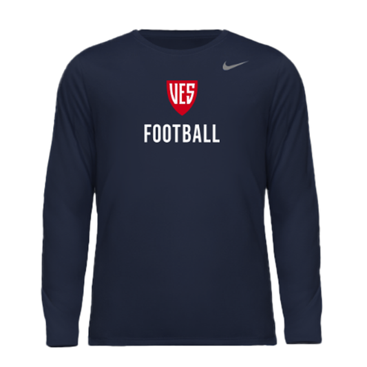 Men's Navy Nike Long Sleeve - Football