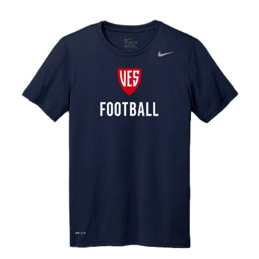 Men's Navy Nike Short Sleeve Tee - Football
