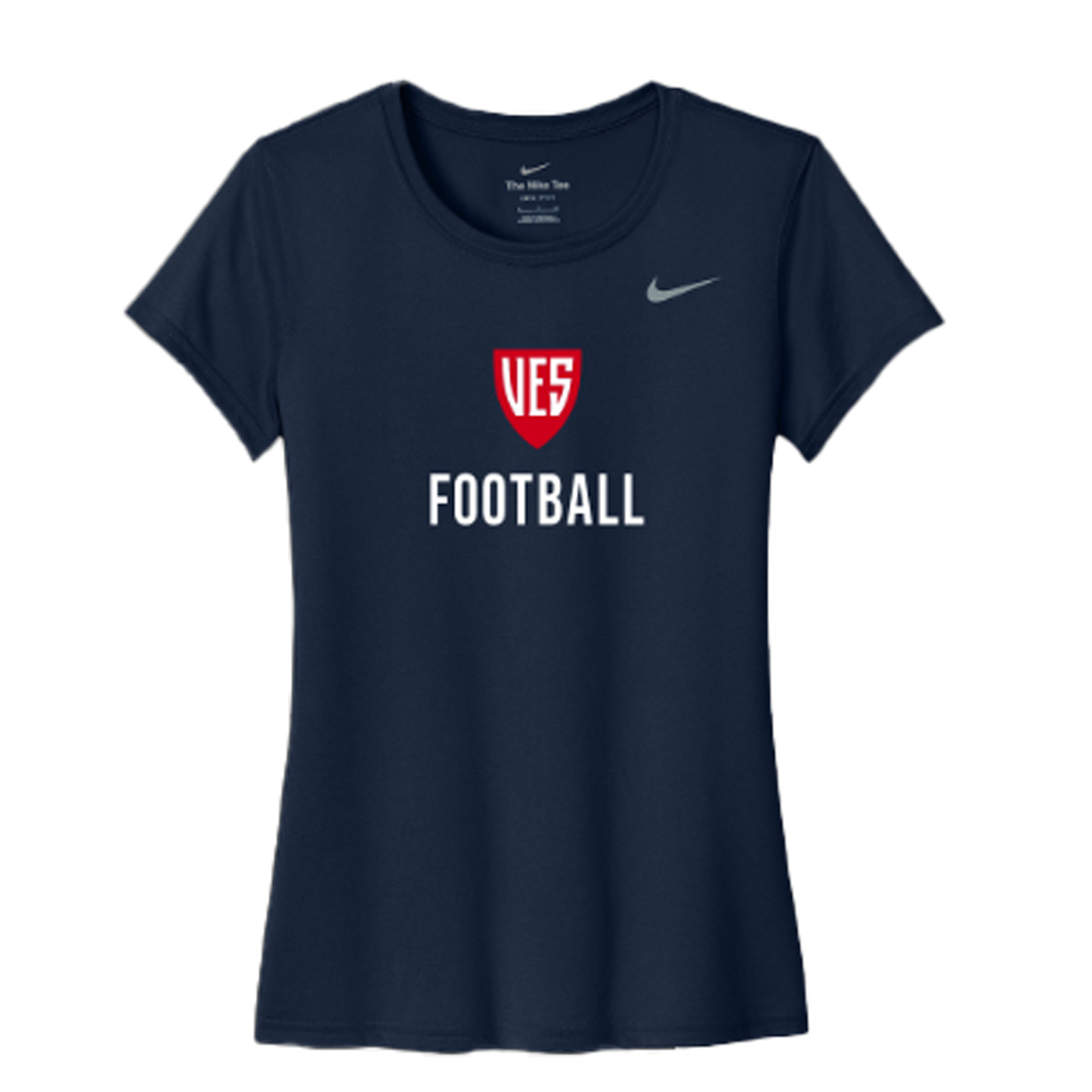 Women's Navy Nike Short Sleeve Tee - Football