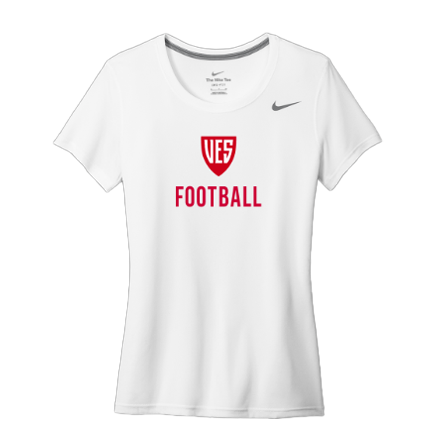 Women's White Nike Short Sleeve Tee - Football
