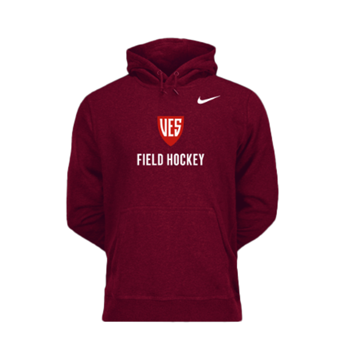 Men's Deep Garnet Nike Fleece Hoodie - Field Hockey