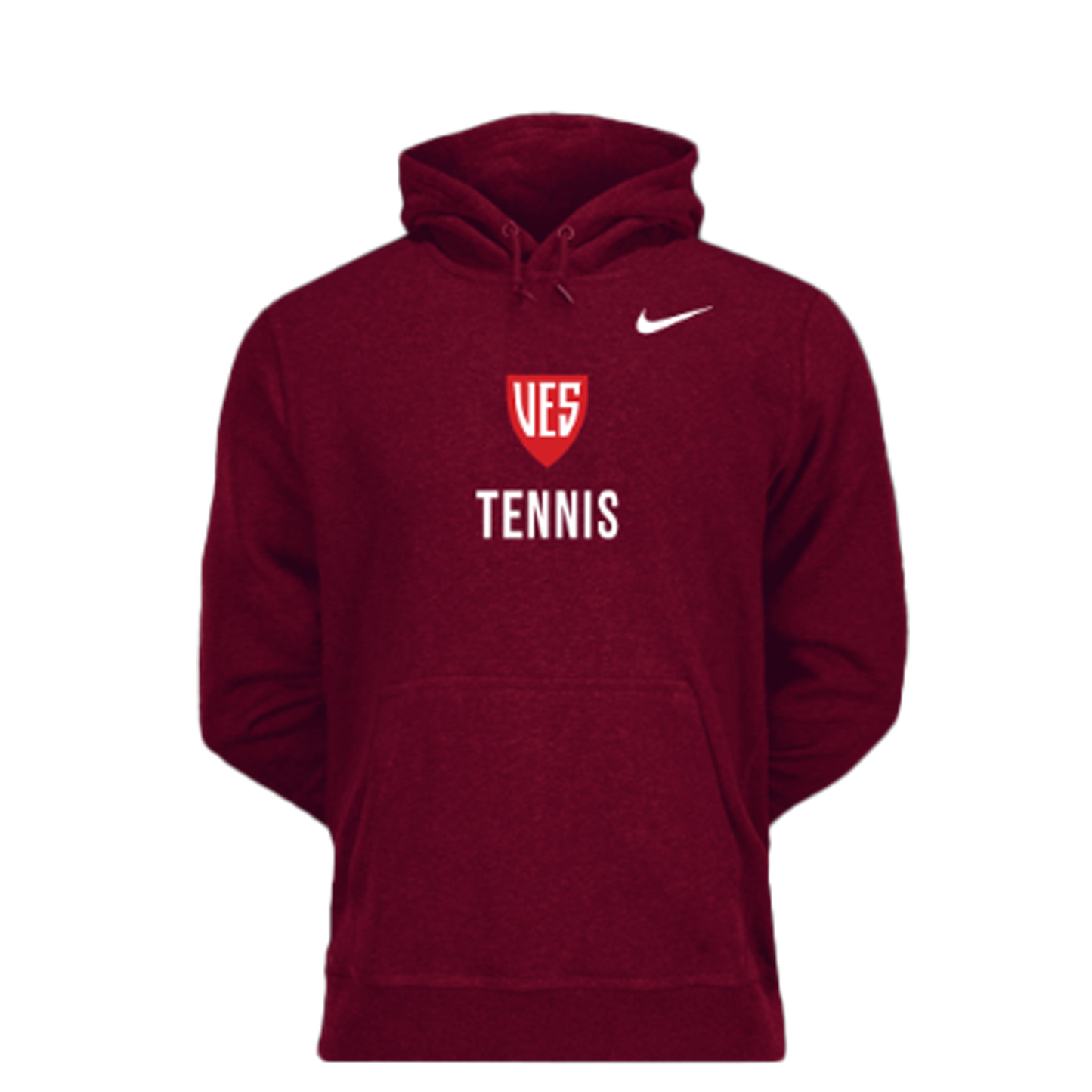 Men's Deep Garnet Nike Fleece Hoodie - Tennis