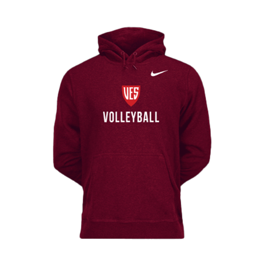 Men's Deep Garnet Nike Fleece Hoodie - Volleyball