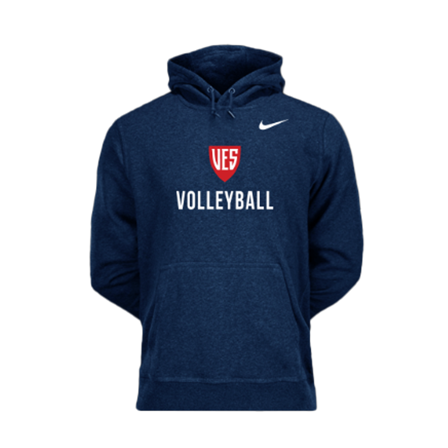 Men's Navy Nike Fleece Hoodie - Volleyball