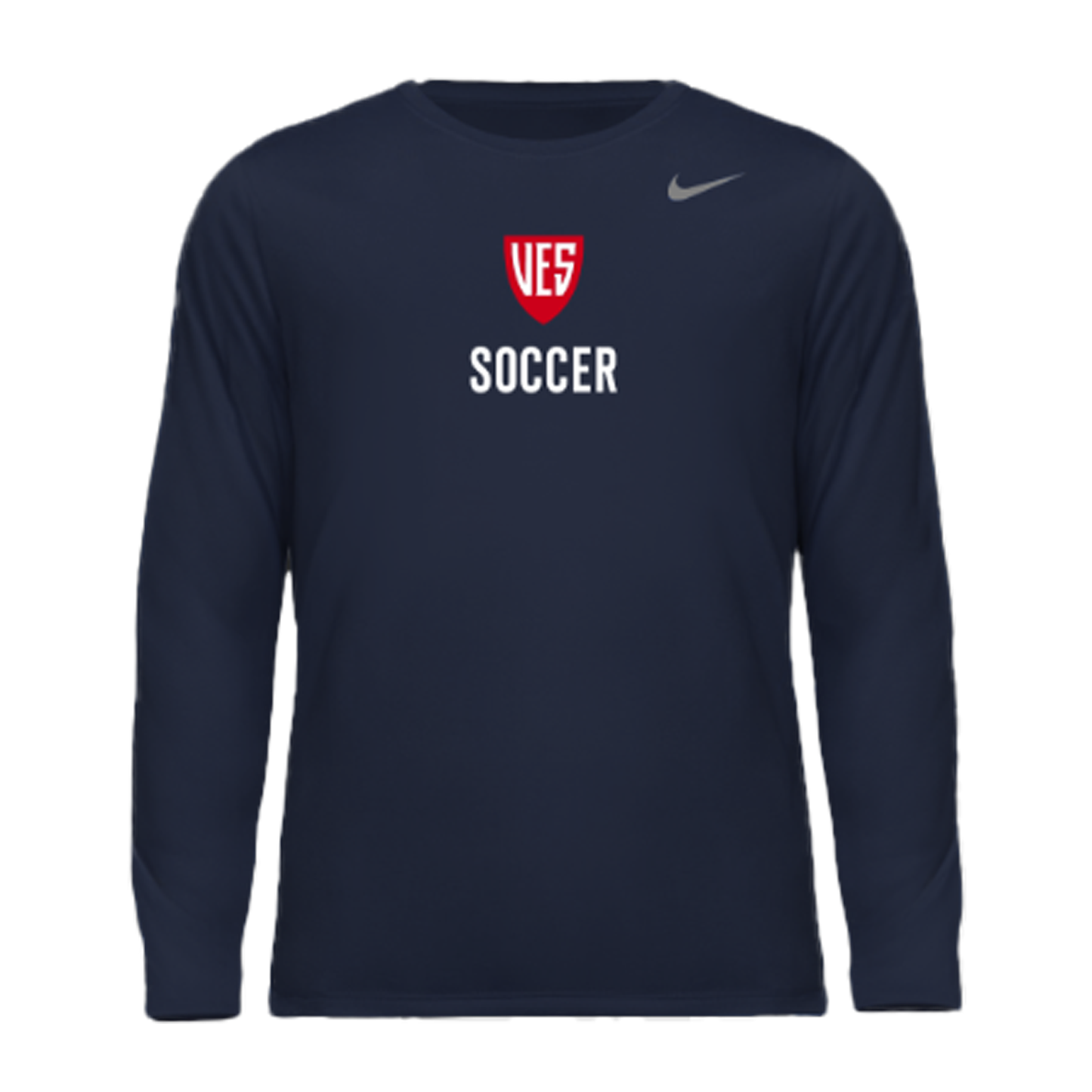 Men's Navy Nike Long Sleeve Tee - Soccer