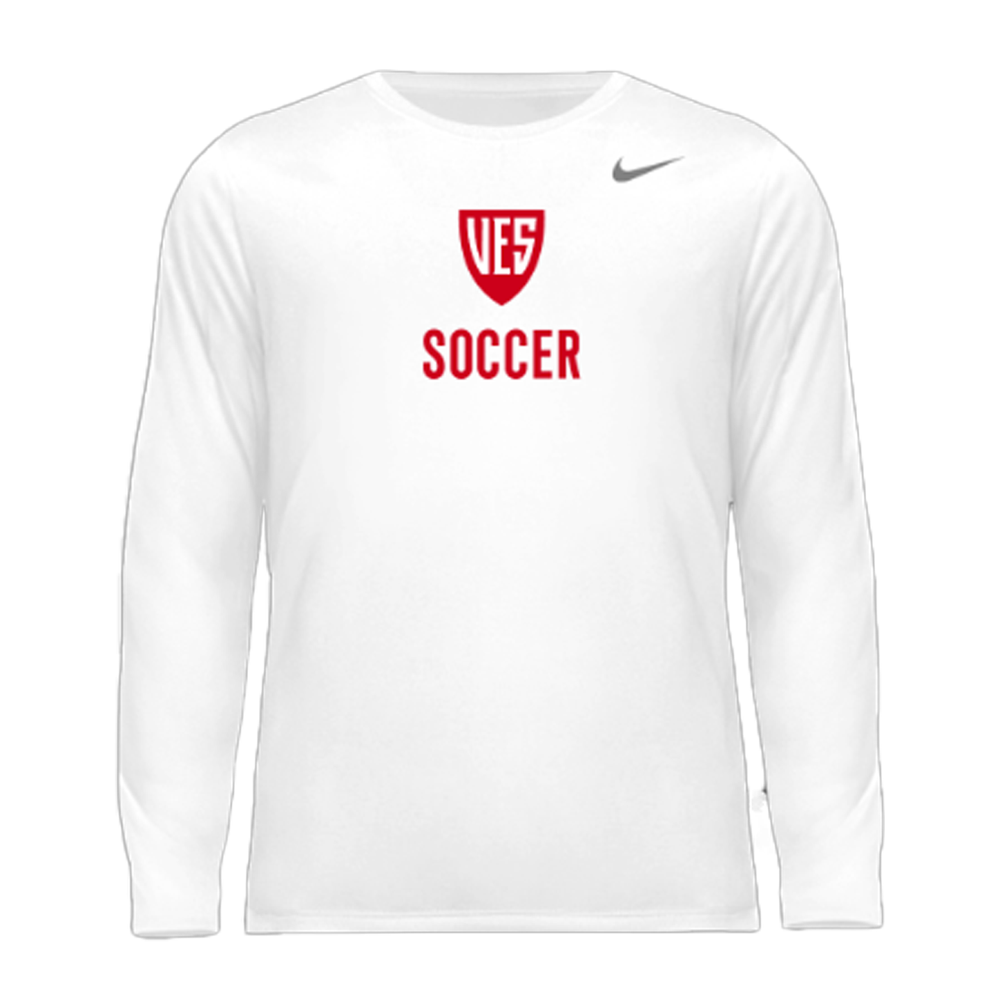 Men's White Nike Long Sleeve Tee - Soccer