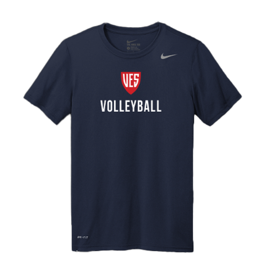 Men's Navy Nike Short Sleeve Tee - Volleyball