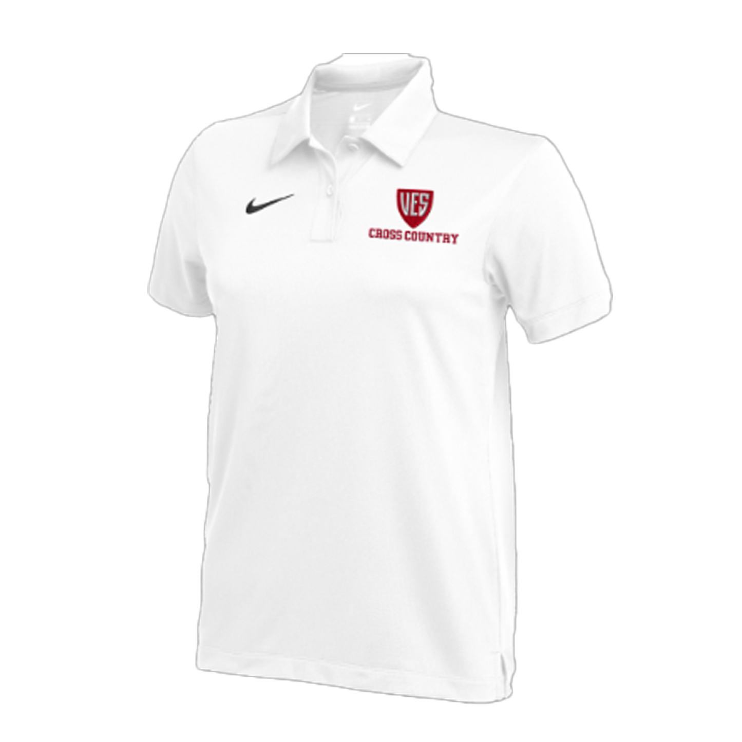Women's White Nike Franchise Polo - Cross Country