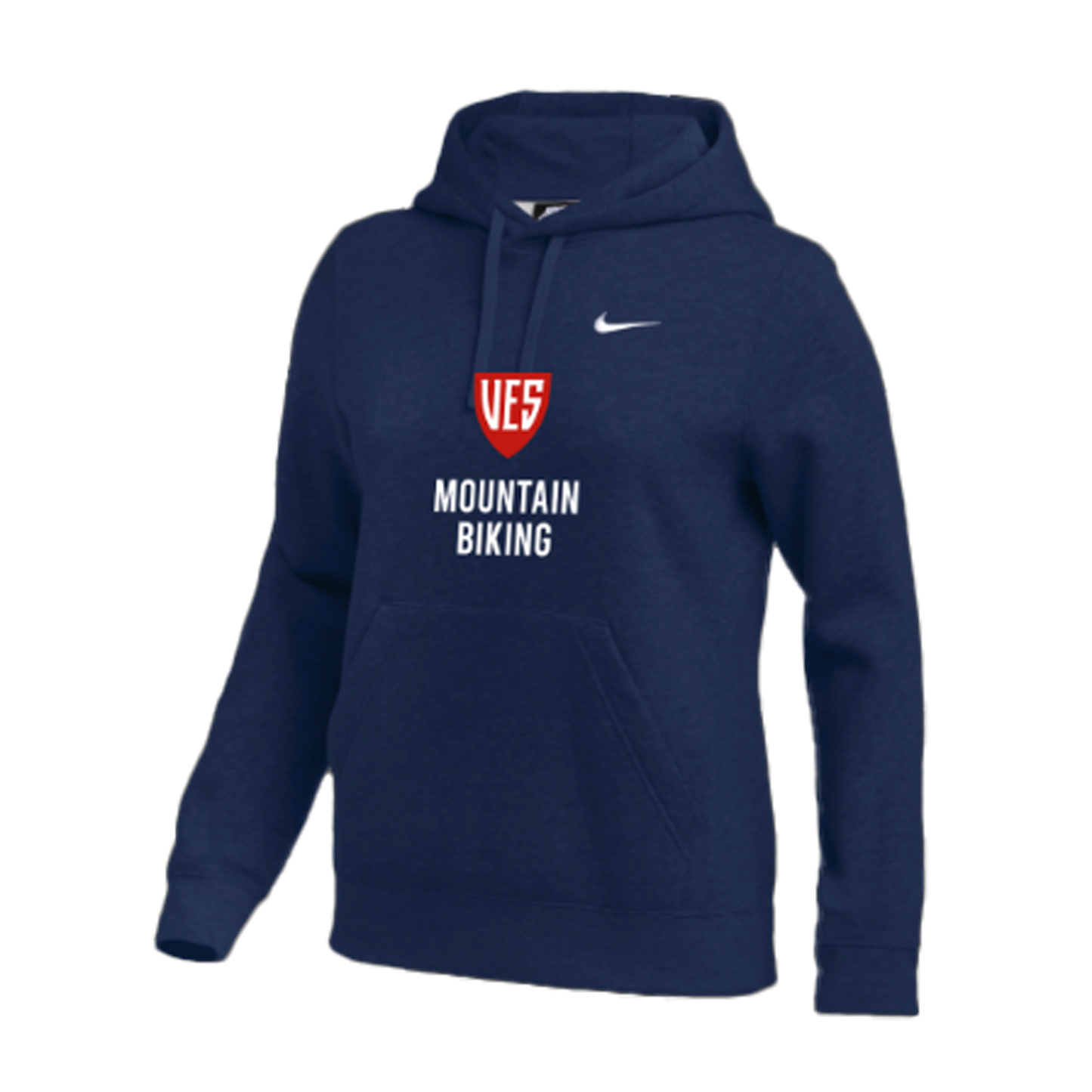 Women's Navy Nike Fleece Hoodie - Mountain Biking