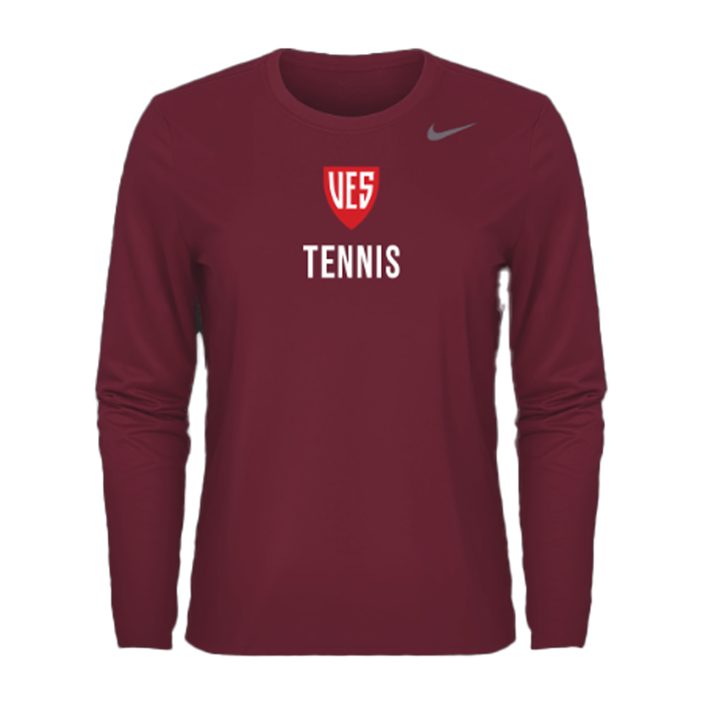 Women's Deep Garnet Nike Long Sleeve Tee - Tennis