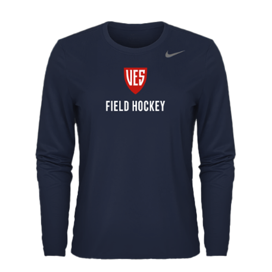 Women's Navy Nike Long Sleeve Tee - Field Hockey