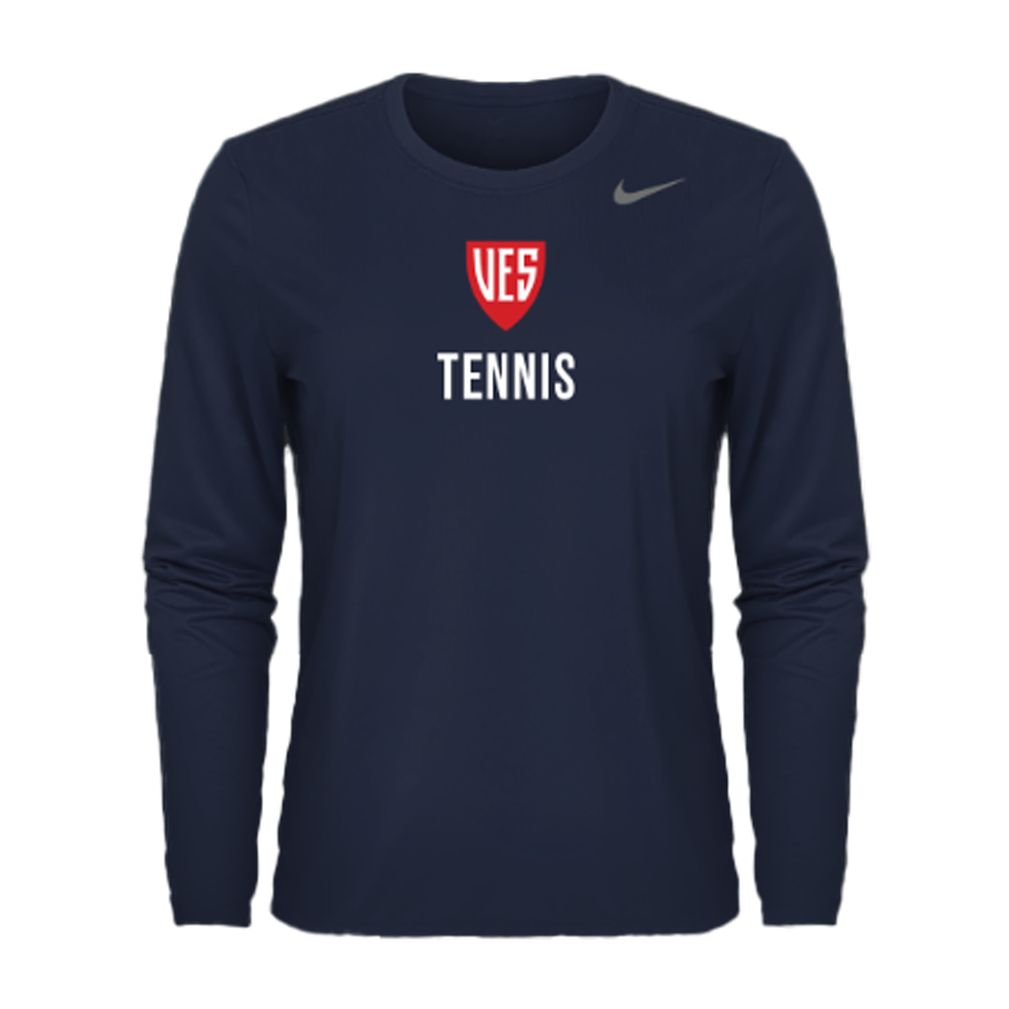 Women's Navy Nike Long Sleeve Tee - Tennis