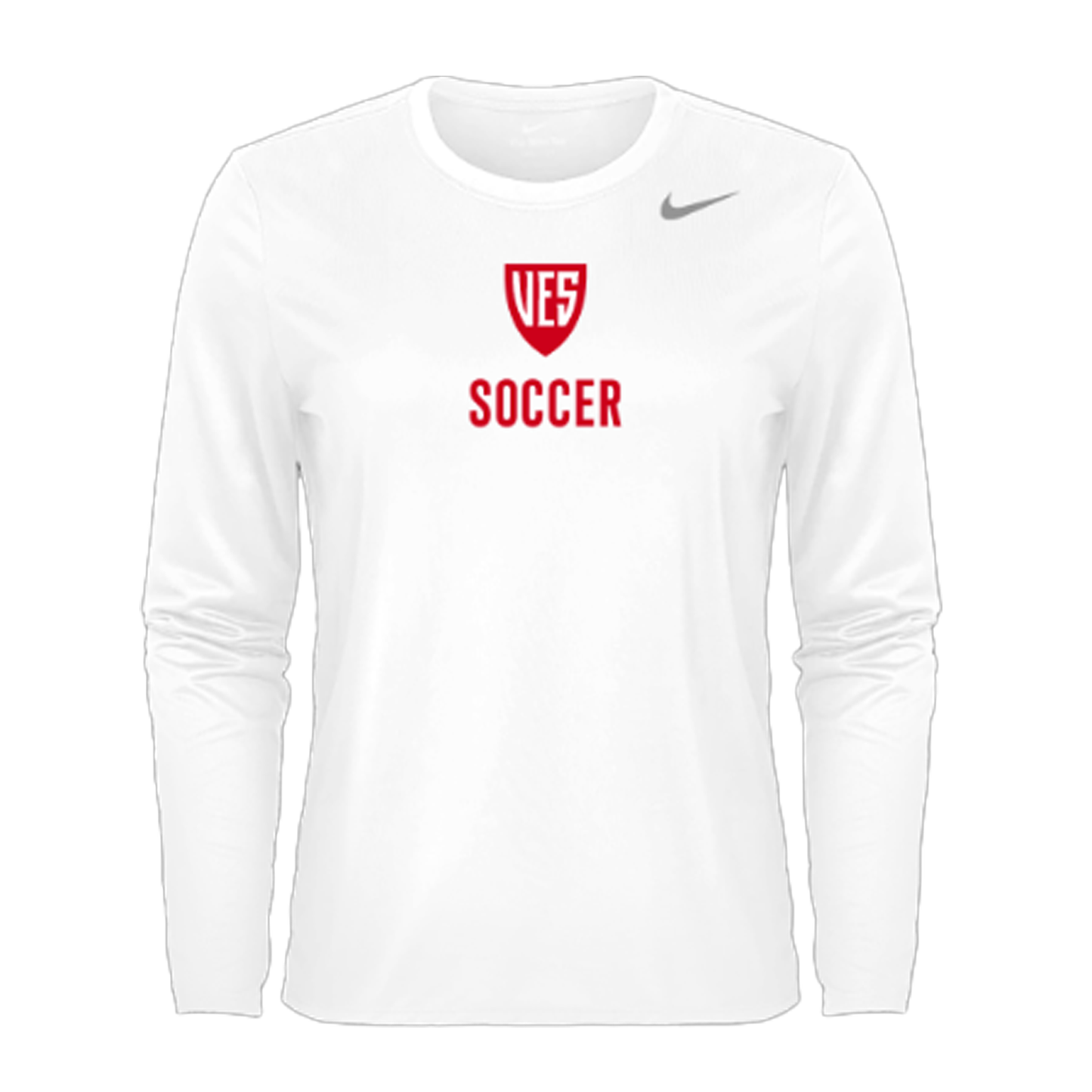 Women's White Nike Long Sleeve Tee - Soccer