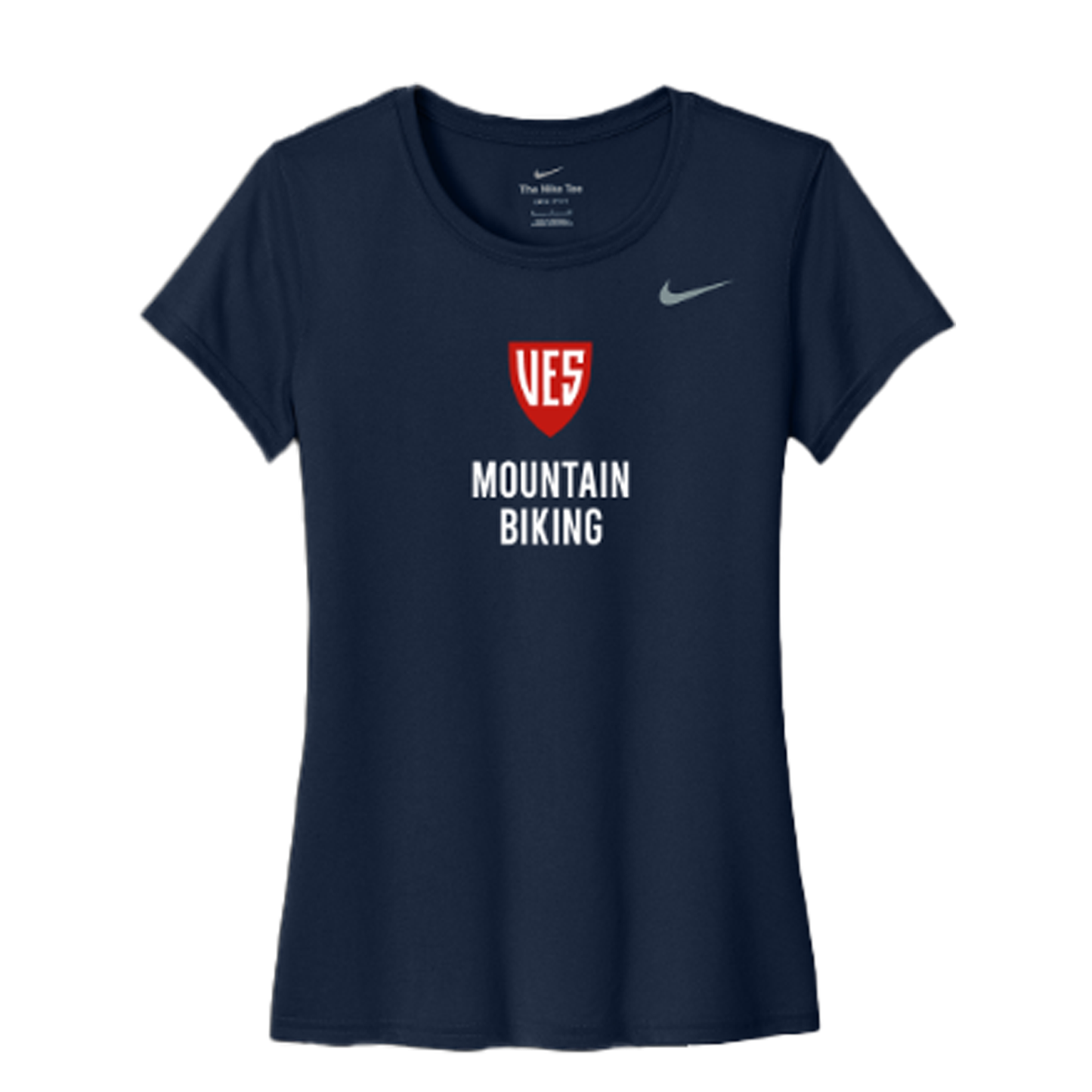 Women's Navy Nike Short Sleeve Tee - Mountain Biking
