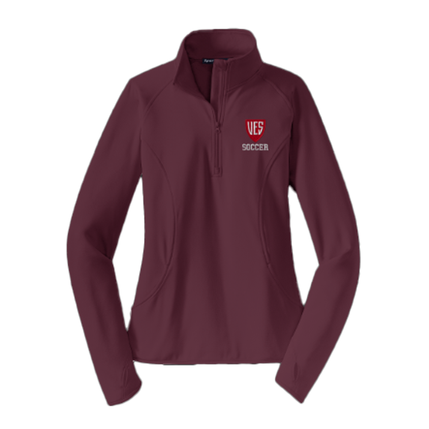 Women's Deep Garnet Sport-Tek 1/4 Zip - Soccer