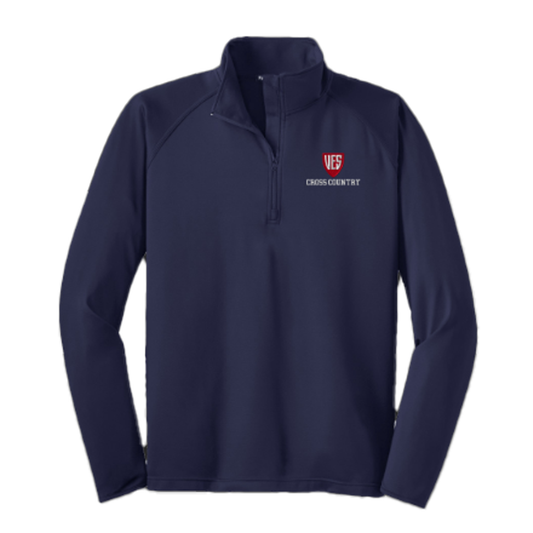 Men's Navy Sport-Tek, Sport Wick 1/4 Zip - Cross Country