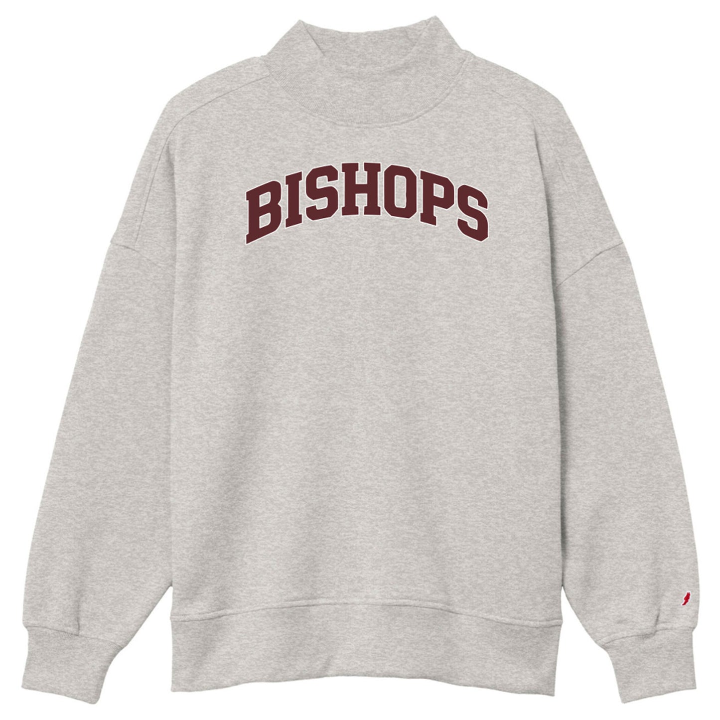 League Mock Neck - Steel Grey