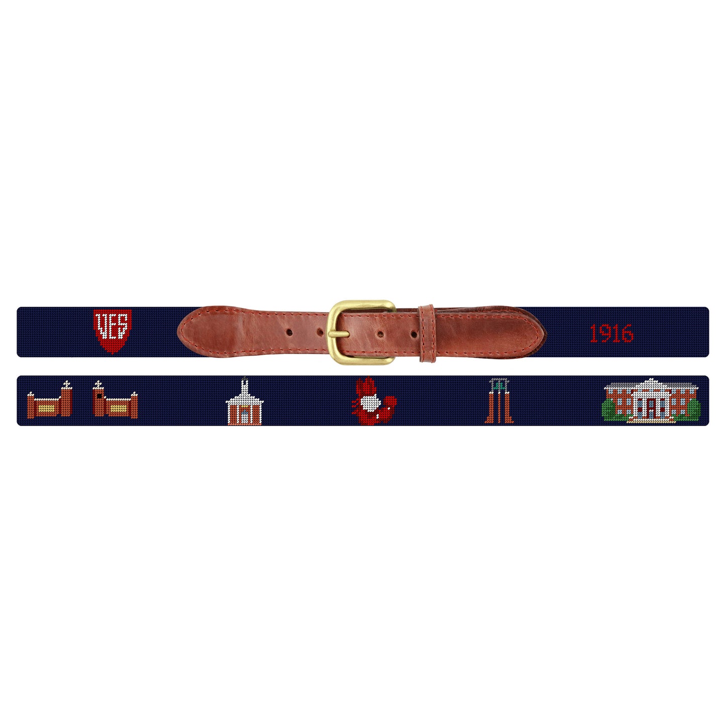 Belt - Iconic VES Smathers and Branson Needlepoint (Dark Navy)