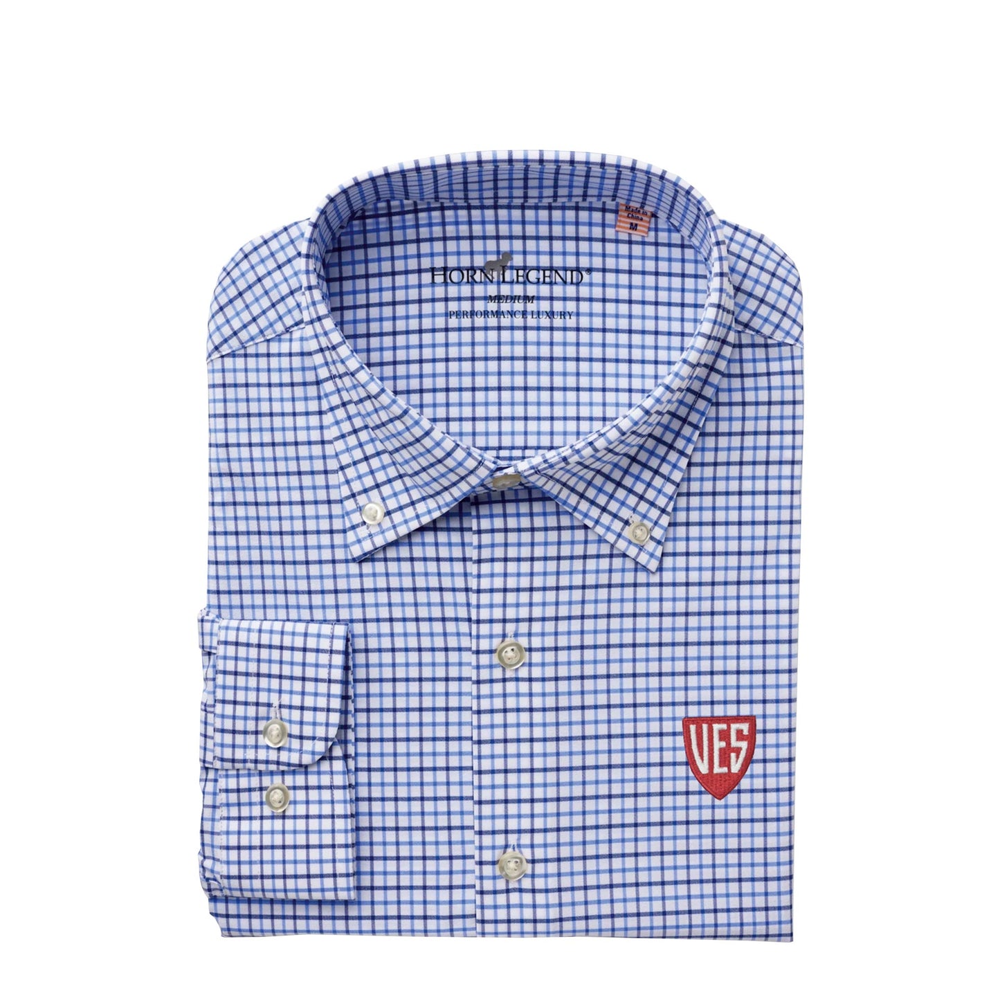 Horn Legend - Woven Performance Button Down Collar Shirt