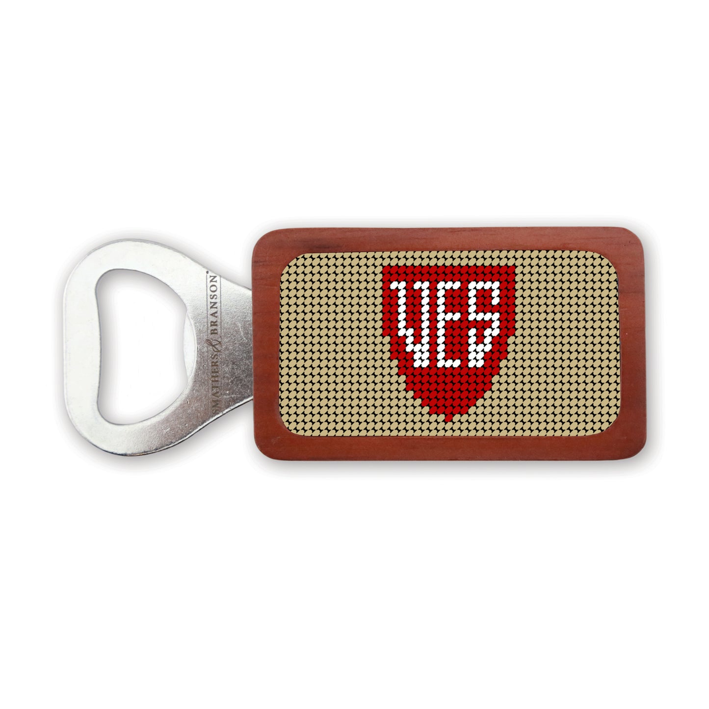 Bottle Opener - Smathers & Branson Needlepoint (Dark Khaki)