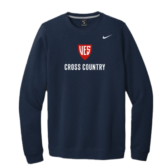 Navy Nike Fleece Crewneck - Cross Country