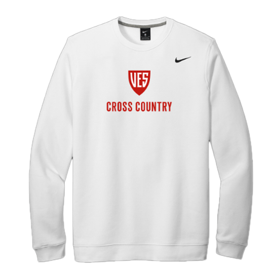 White Nike Fleece Crewneck - Cross Country