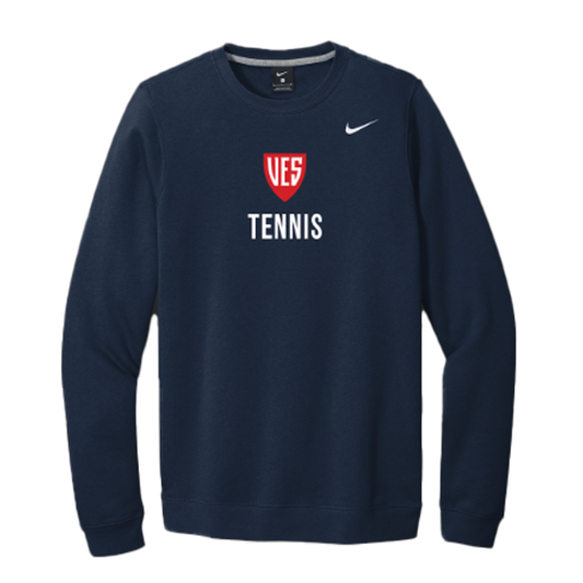 Navy Nike Fleece Crewneck - Tennis