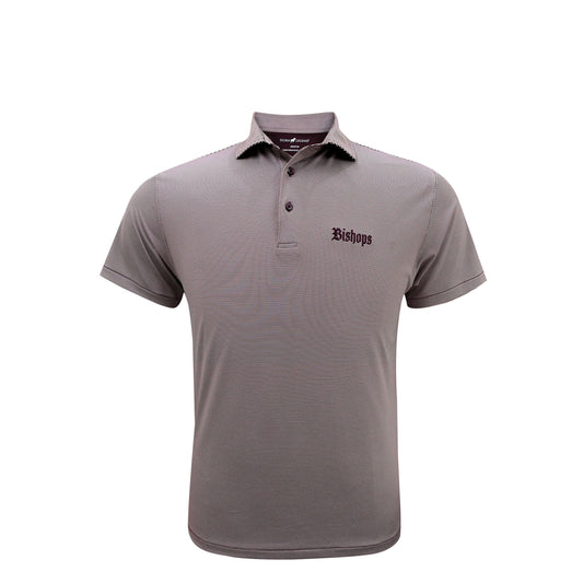 Horn Legend Mini Stripe Polo - Deep Garnet/White