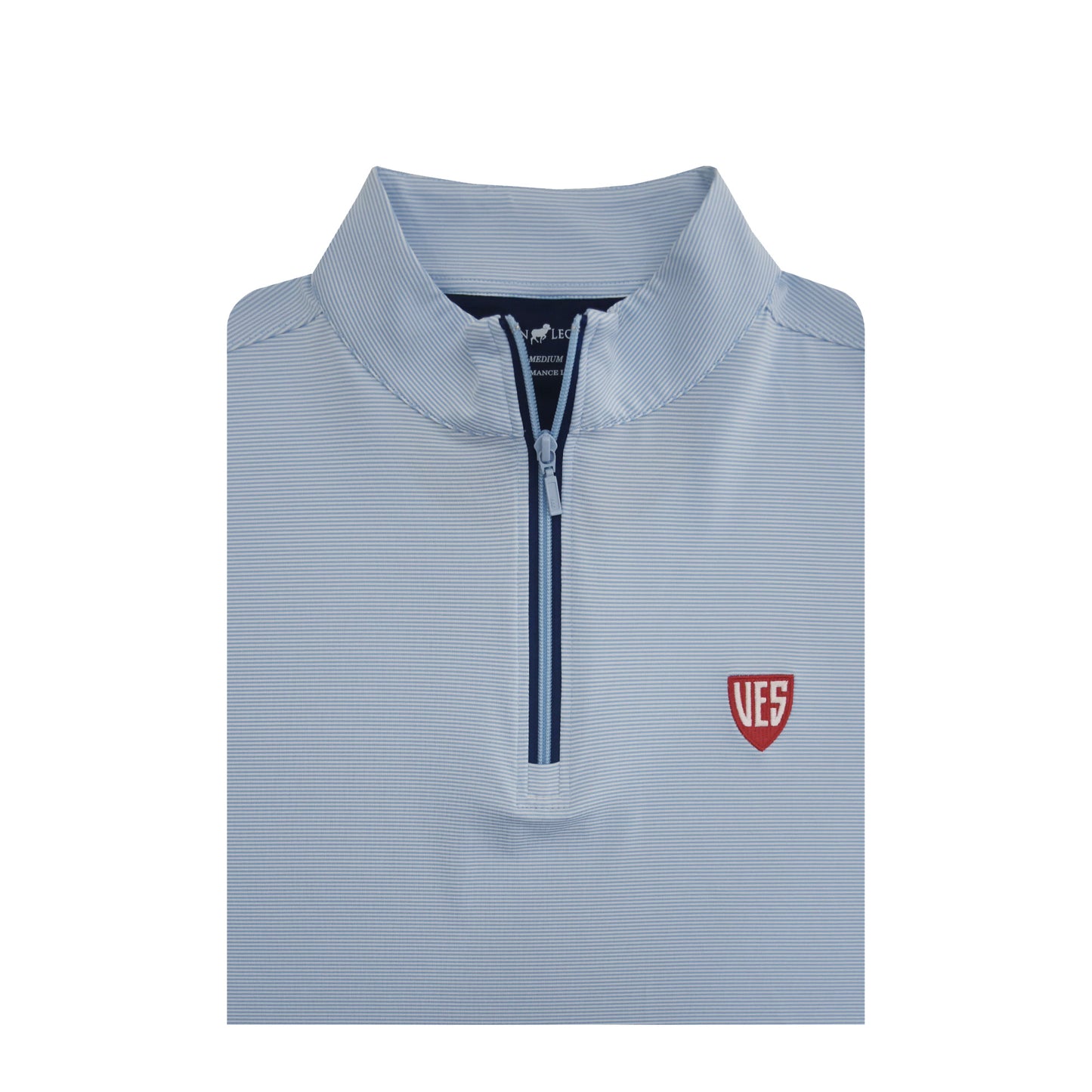 Horn Legend 1/4 Zip Pullover - Serenity/White/Navy Trim