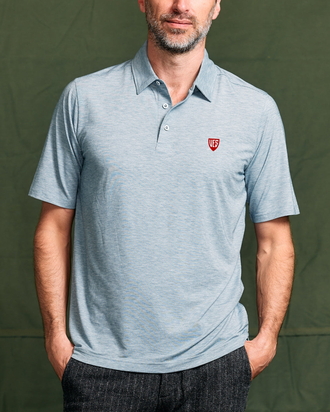 VES Light Blue Polo - Mens