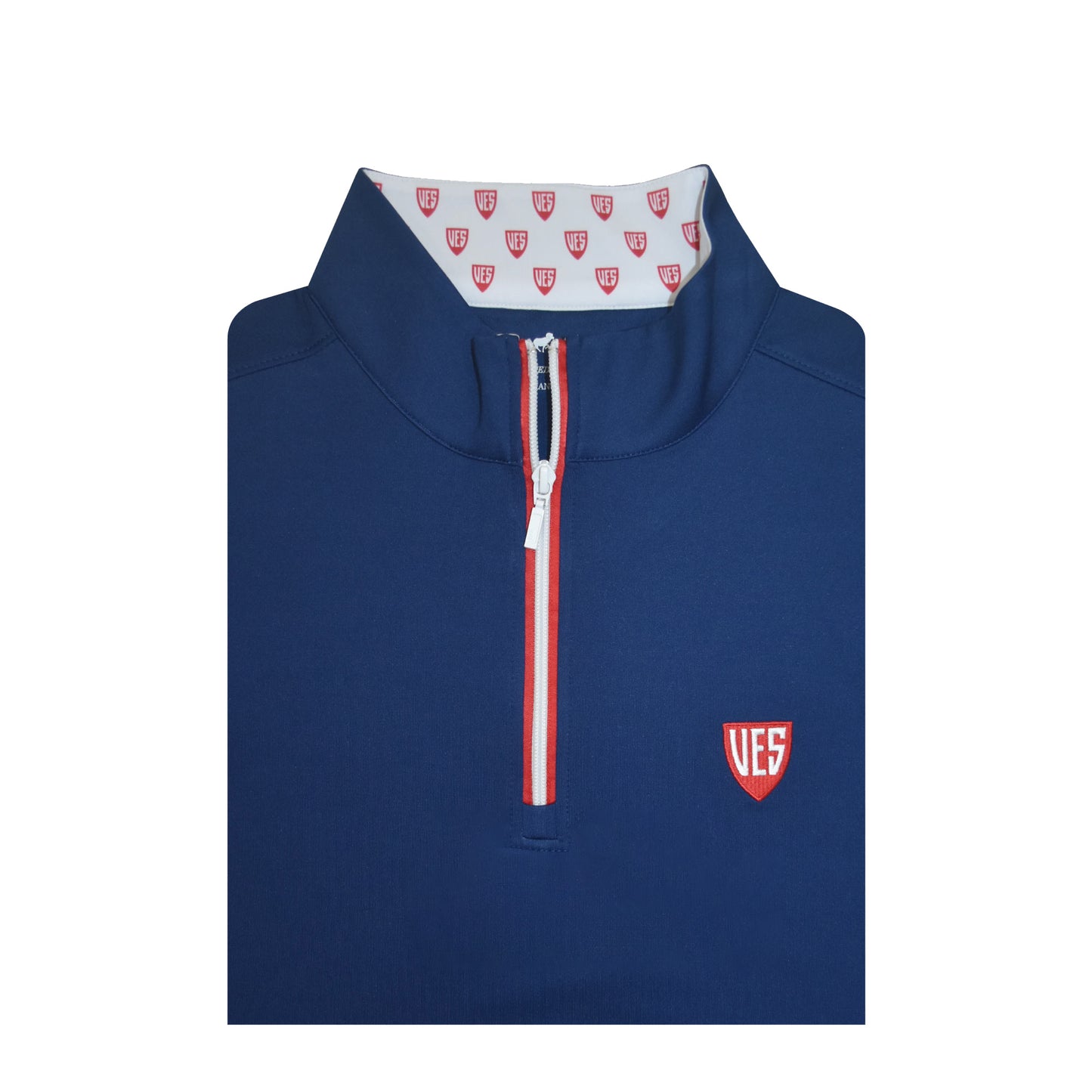 Horn Legend *MENS* 1/4 Zip Pullover - Navy with VES Logo Collar
