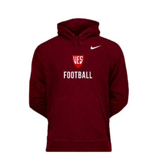 Men's Deep Garnet Nike Fleece Hoodie - Football