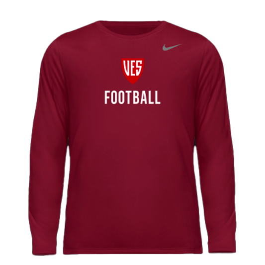 Men's Deep Garnet Nike Long Sleeve - Football