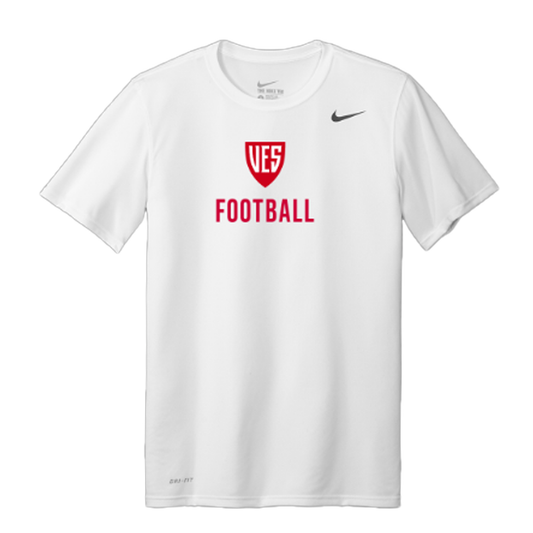 Men's White Nike Short Sleeve Tee - Football