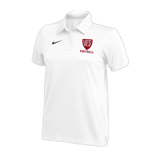 Women's White Nike Franchise Polo - Football