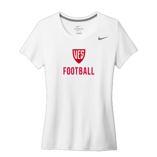 Women's White Nike Short Sleeve Tee - Football