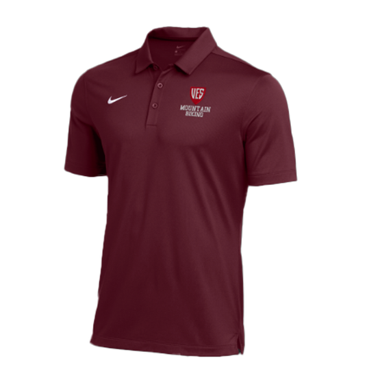 Men's Deep Garnet Nike Franchise Polo - Mountain Biking