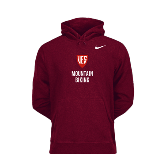 Men's Deep Garnet Nike Fleece Hoodie - Mountain Biking