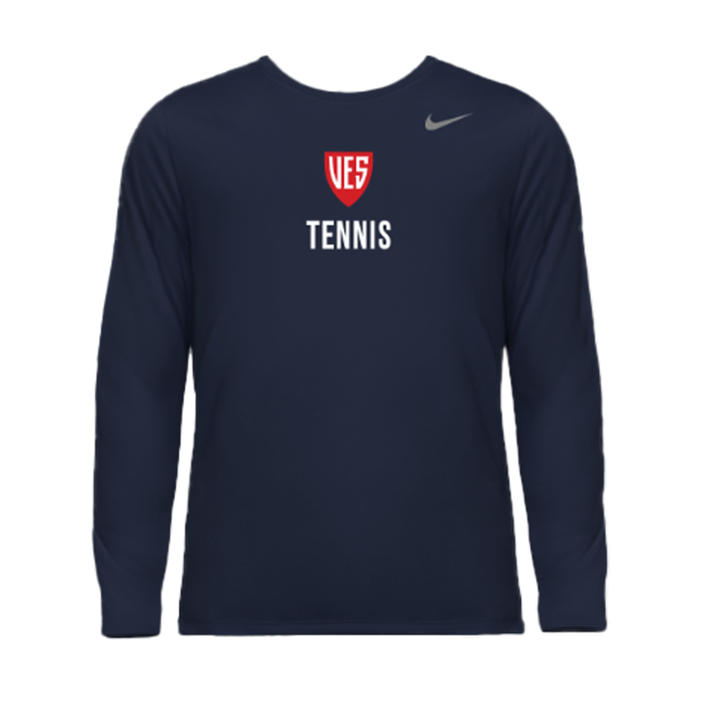 Men's Navy Nike Long Sleeve Tee - Tennis