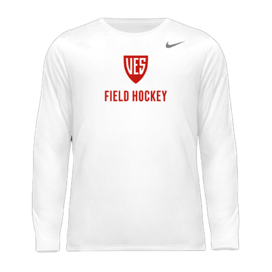 Men's White Nike Long Sleeve - Field Hockey