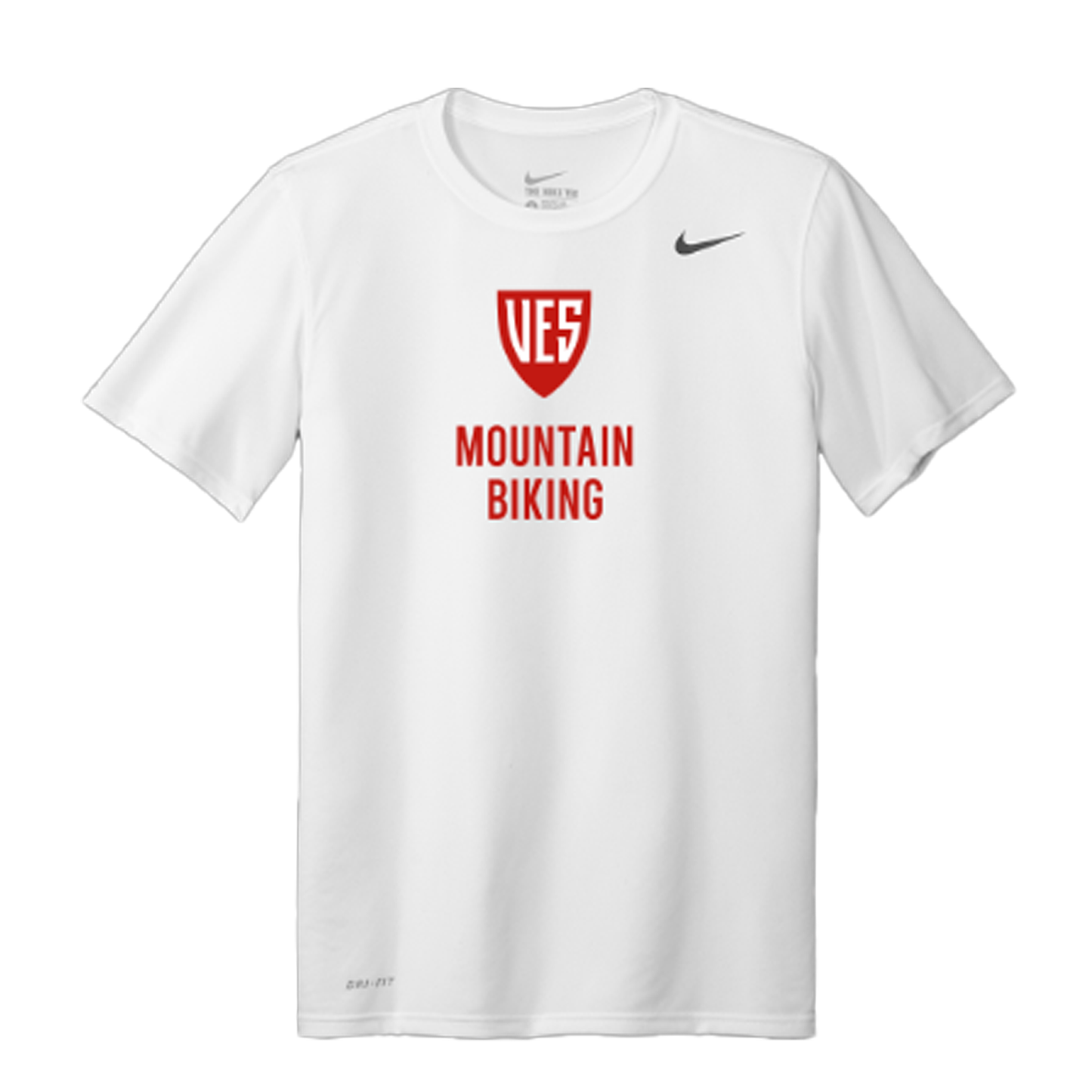 Men's White Nike Short Sleeve Tee - Mountain Biking
