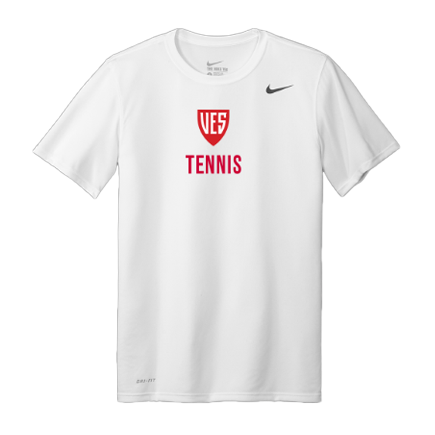 Men's White Short Sleeve Tee - Tennis