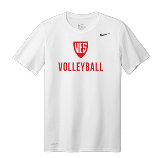 Men's White Nike Short Sleeve Tee - Volleyball