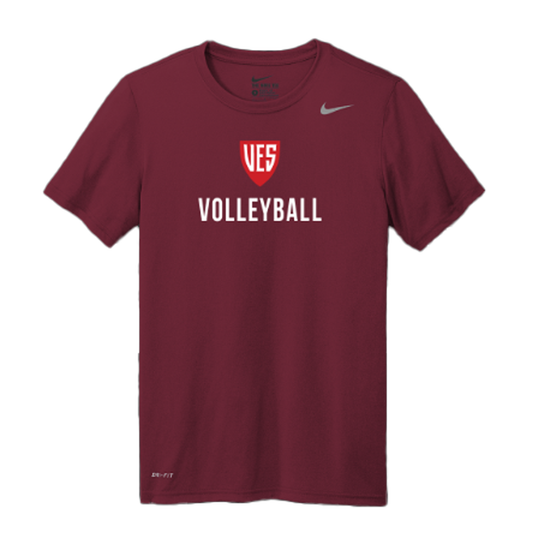 Men's Deep Garnet Nike Short Sleeve Tee - Volleyball