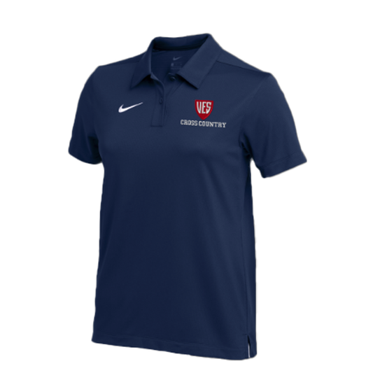 Women's Navy Nike Franchise Polo - Cross Country