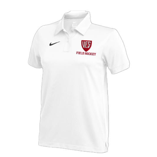 Women's White Nike Dry Franchise Polo - Field Hockey
